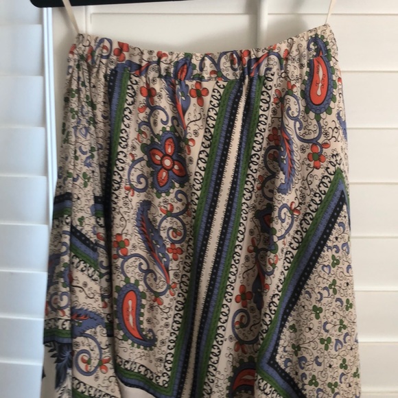 Anthropologie Printed A-line Handkerchief skirt - Picture 3 of 4